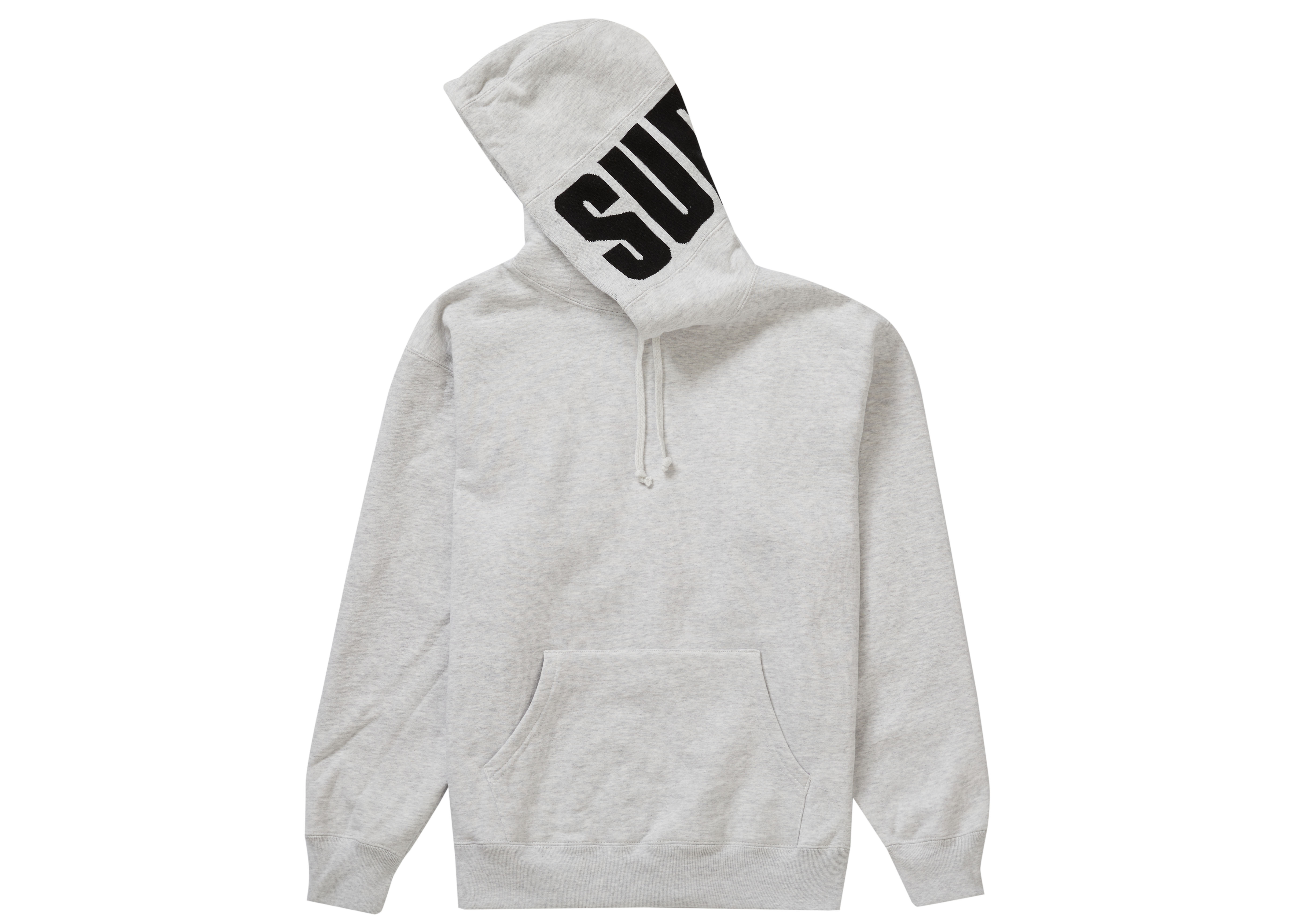 Supreme Rib Hooded Sweatshirt Ash Grey