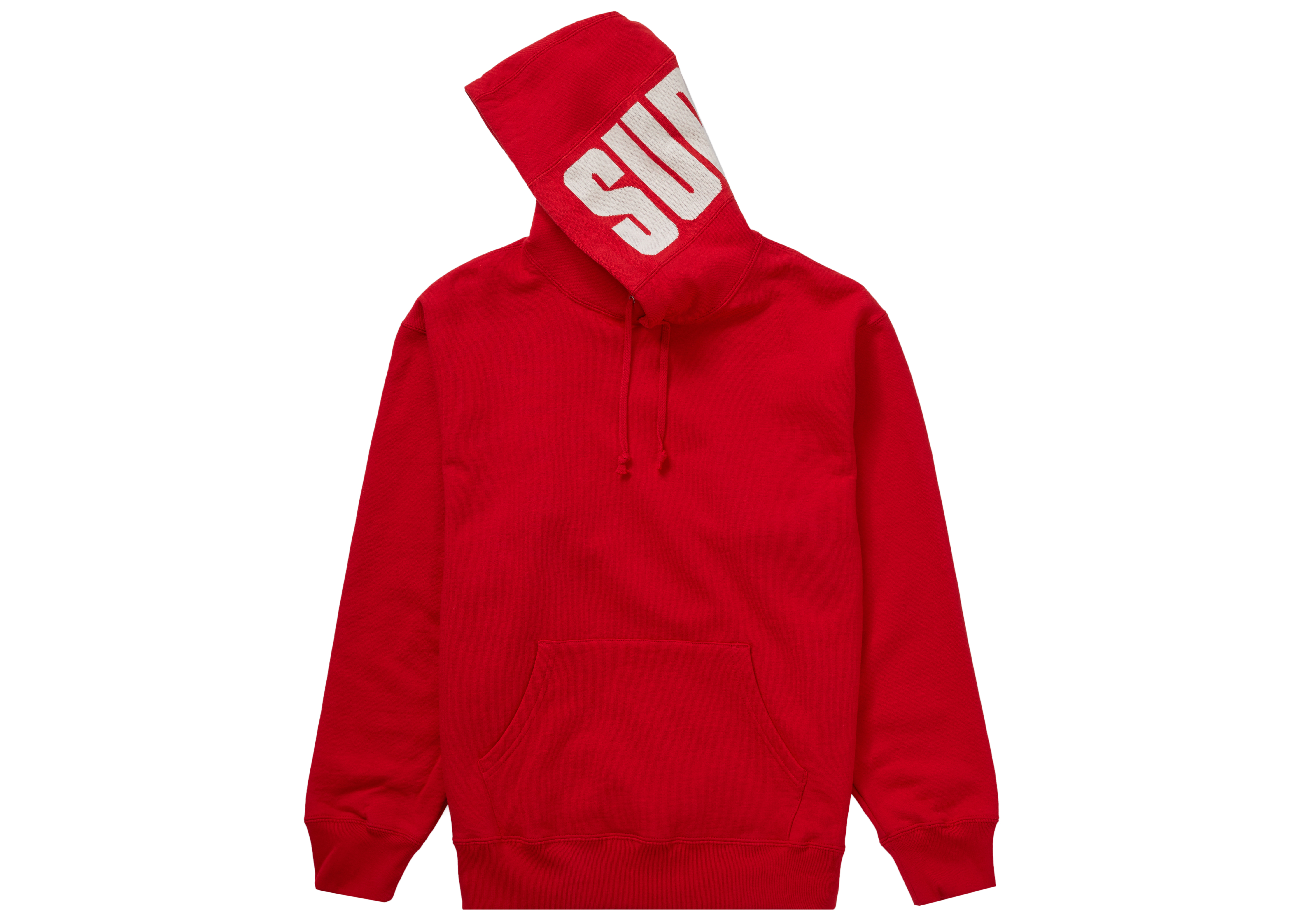Supreme Rib Hooded Sweatshirt Red Men's - FW20 - US