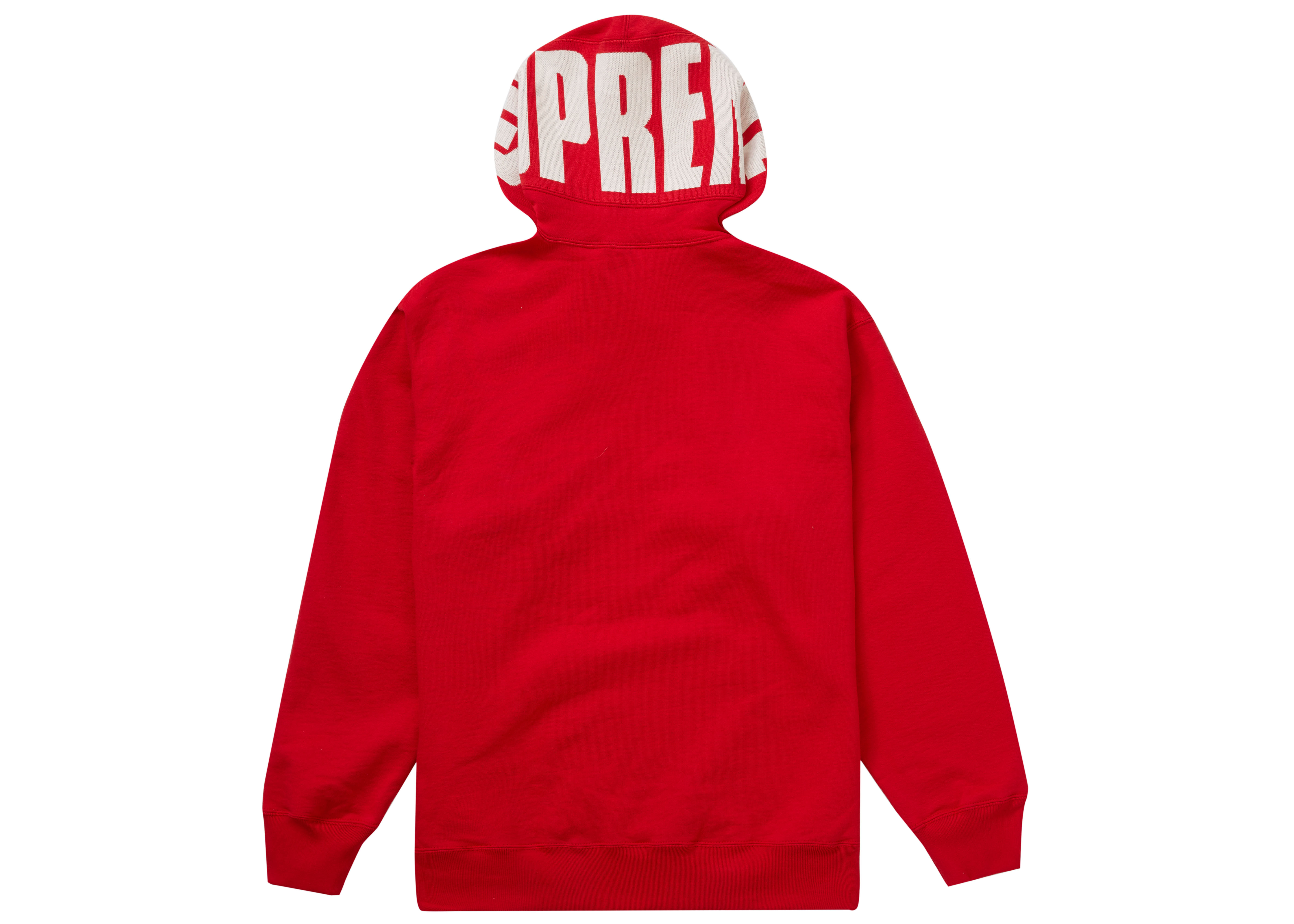 Supreme Rib Hooded Sweatshirt Red メンズ - FW20 - JP