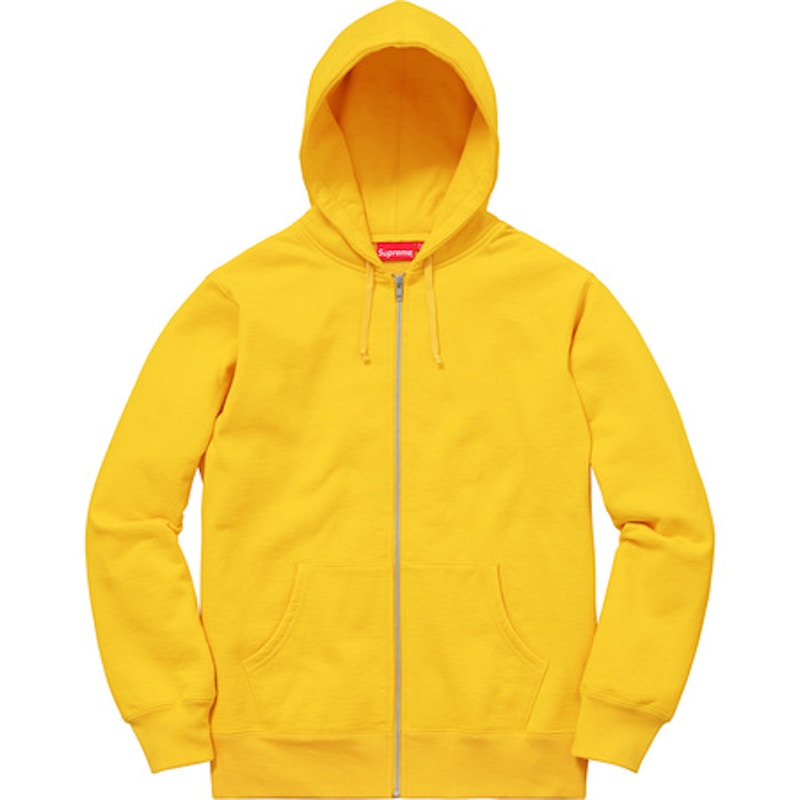 supreme rib logo zip up hoodie