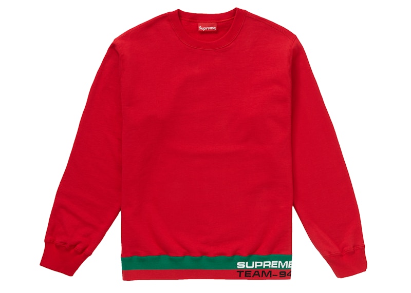 supreme Rib Stripe Crewneck