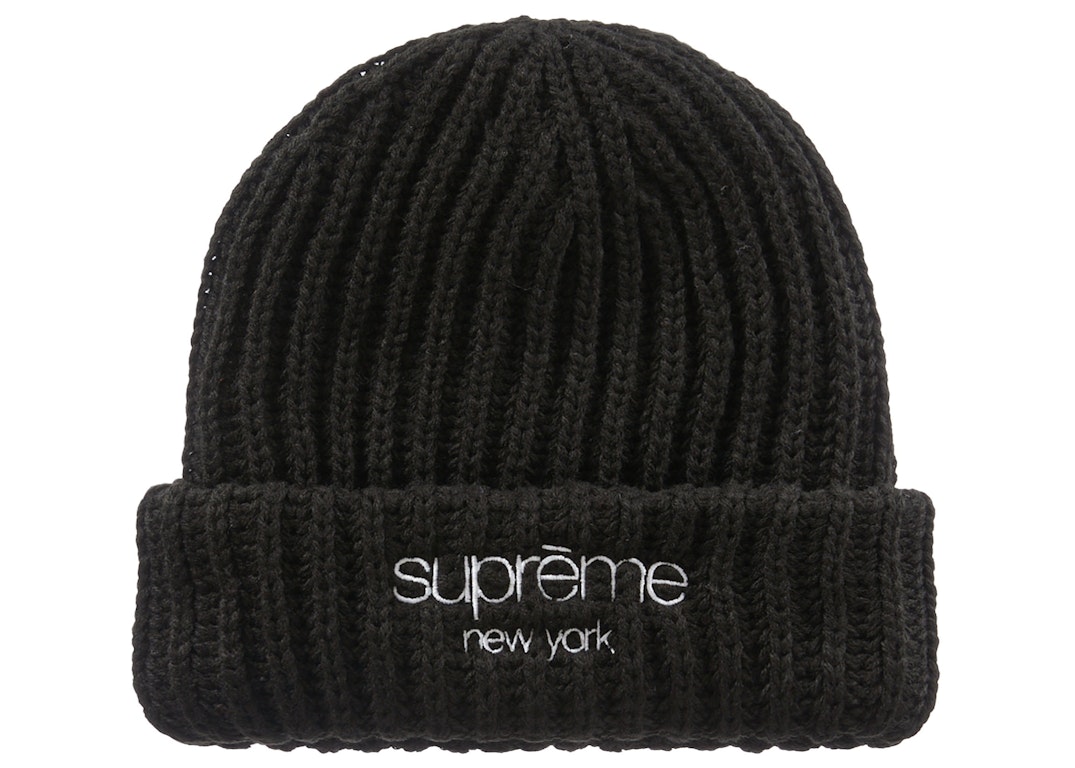 Pre-owned Supreme Ribbed Beanie (fw22) Black