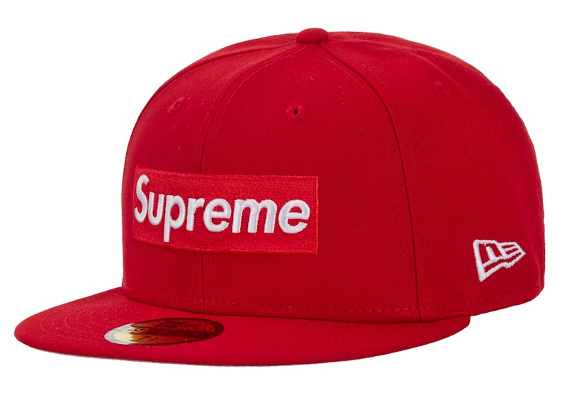 Cappello aderente Supreme Rings Box Logo New Era 59Fifty rosso