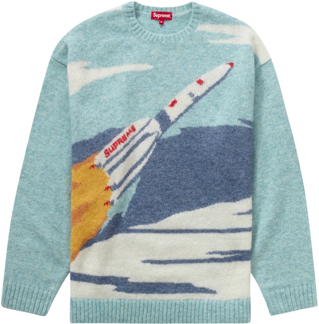 Supreme 2022 Rocket Pullover - Blue Sweaters, Clothing - WSPME58167