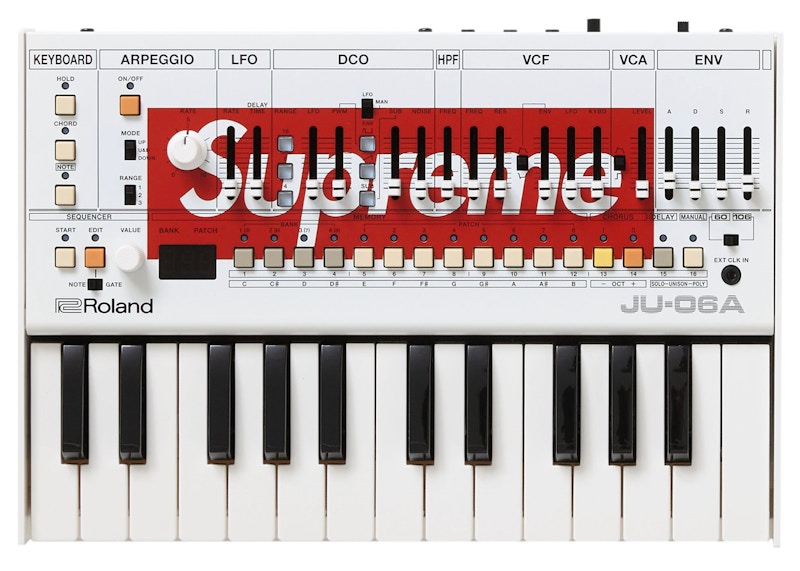 Supreme Roland JU 06A Synthesizer White SS24 GB