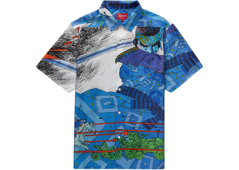 Supreme Ronin Silk S/S Shirt Blue