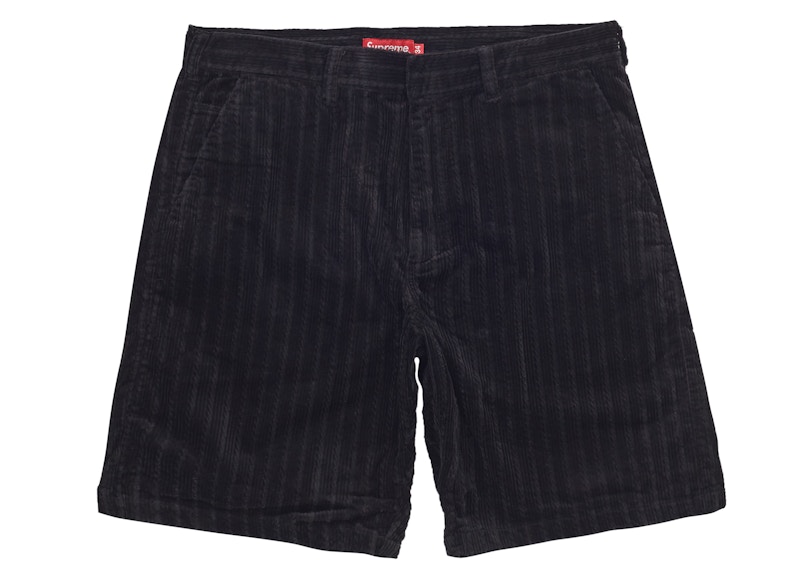 Supreme Rope Corduroy Work Short Black Men's - SS19 - US