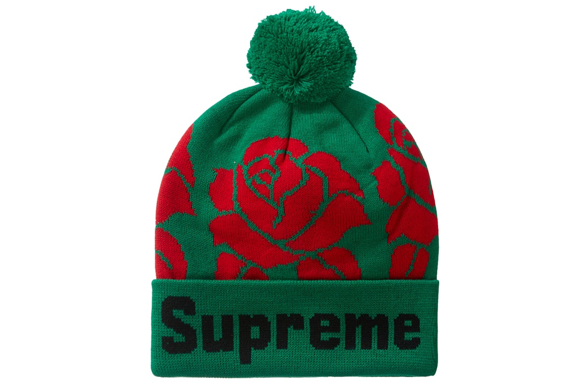 Pre-owned Supreme Rose Beanie Green