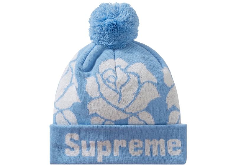 Supreme Rose Beanie Light Blue