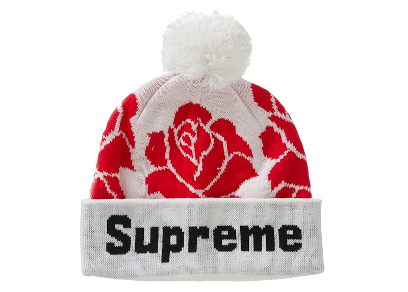 正規品】Supreme Rose Beanie White - ニットキャップ/ビーニー