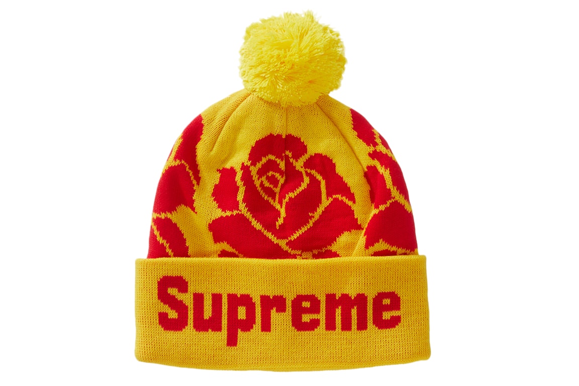 Pre-owned Supreme Rose Beanie Yellow