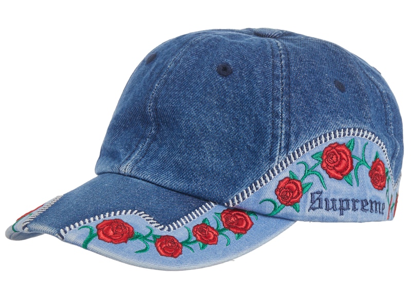 Supreme Roses 6-Panel Washed Blue - SS23 - JP