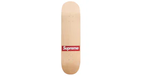 Supreme Routed Box Logo Skateboard Deck Natural