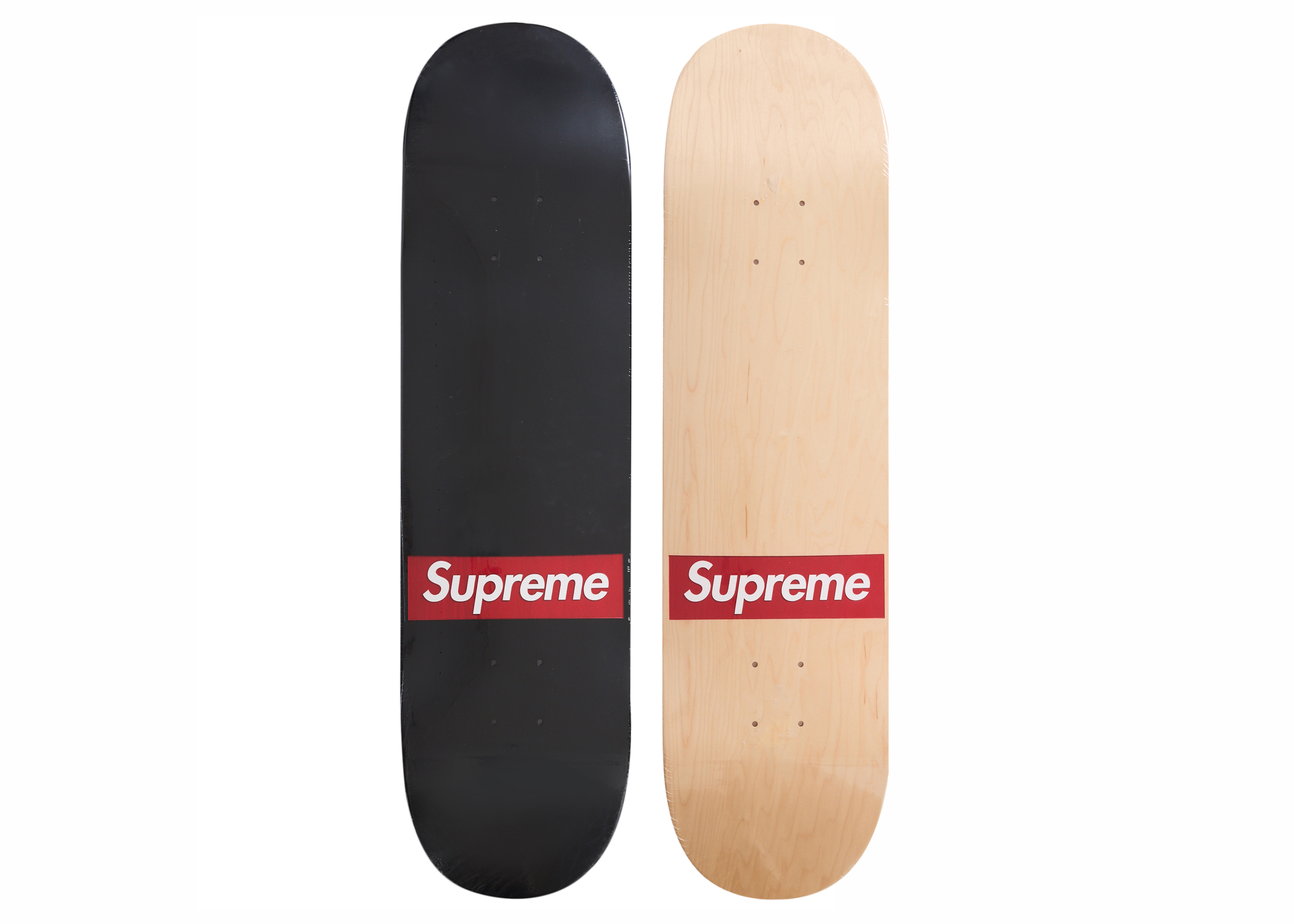 Supreme Routed Box Logo Skateboard Deck Set Multicolor