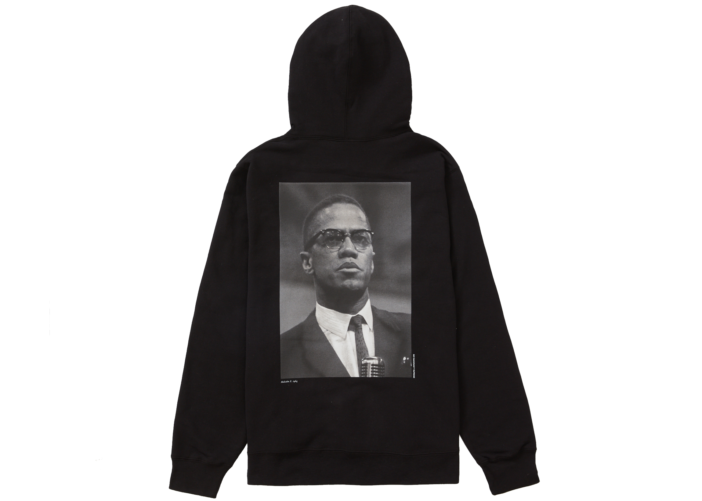 Supreme Roy DeCarava Malcolm X Hooded Sweatshirt Black Men's ...