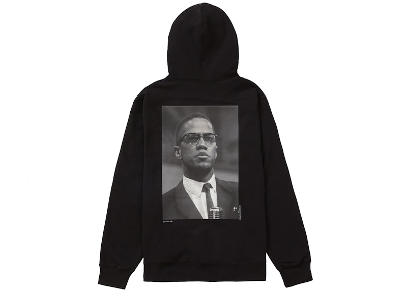 Supreme Malcolm X Hooded Sweatshirt Black Men's - SS15 - US