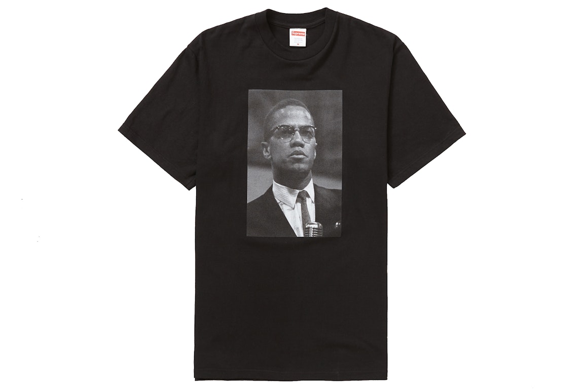 Pre-owned Supreme Roy Decarava Malcolm X Tee Black