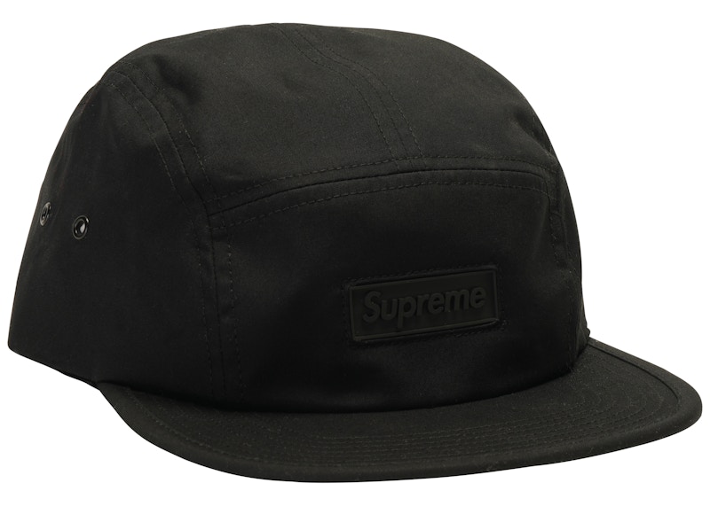 Supreme rubber logo store camp cap