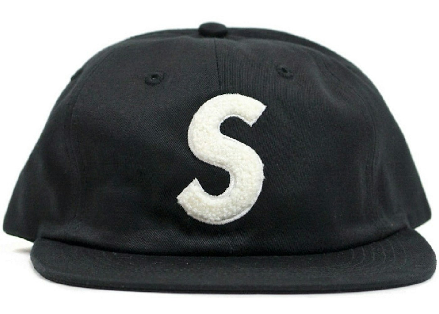 Supreme S Logo 6 Panel Black Ss15