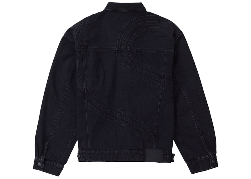 お手頃価格 ジャケット・アウター Jacket Trucker Denim Logo S