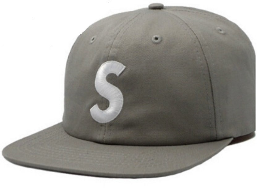 Supreme S Logo Hat Grey