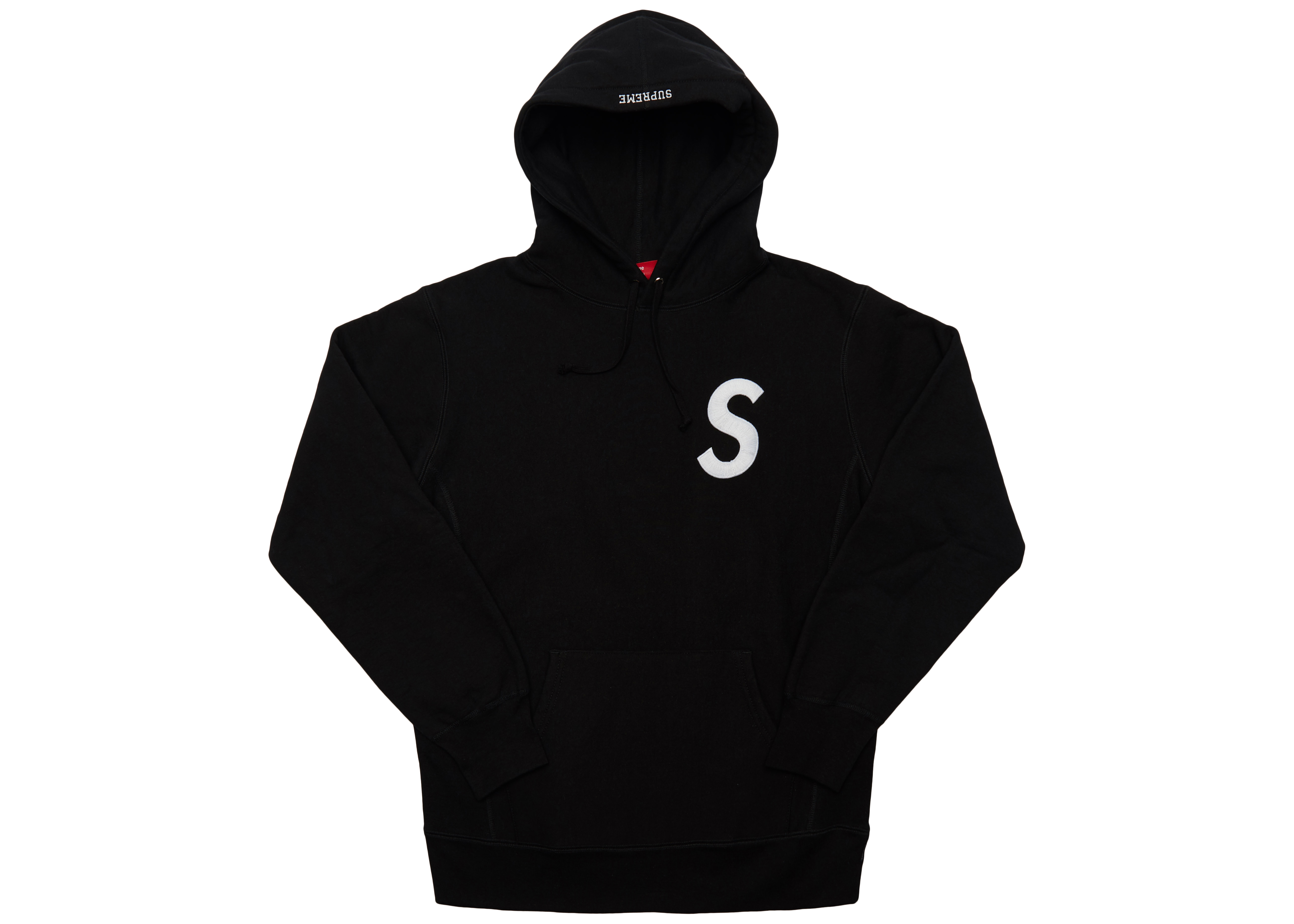 Supreme S Logo Hooded Sweatshirt Black