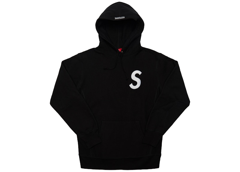 Supreme S Logo Hooded Sweatshirt Black メンズ - FW15 - JP