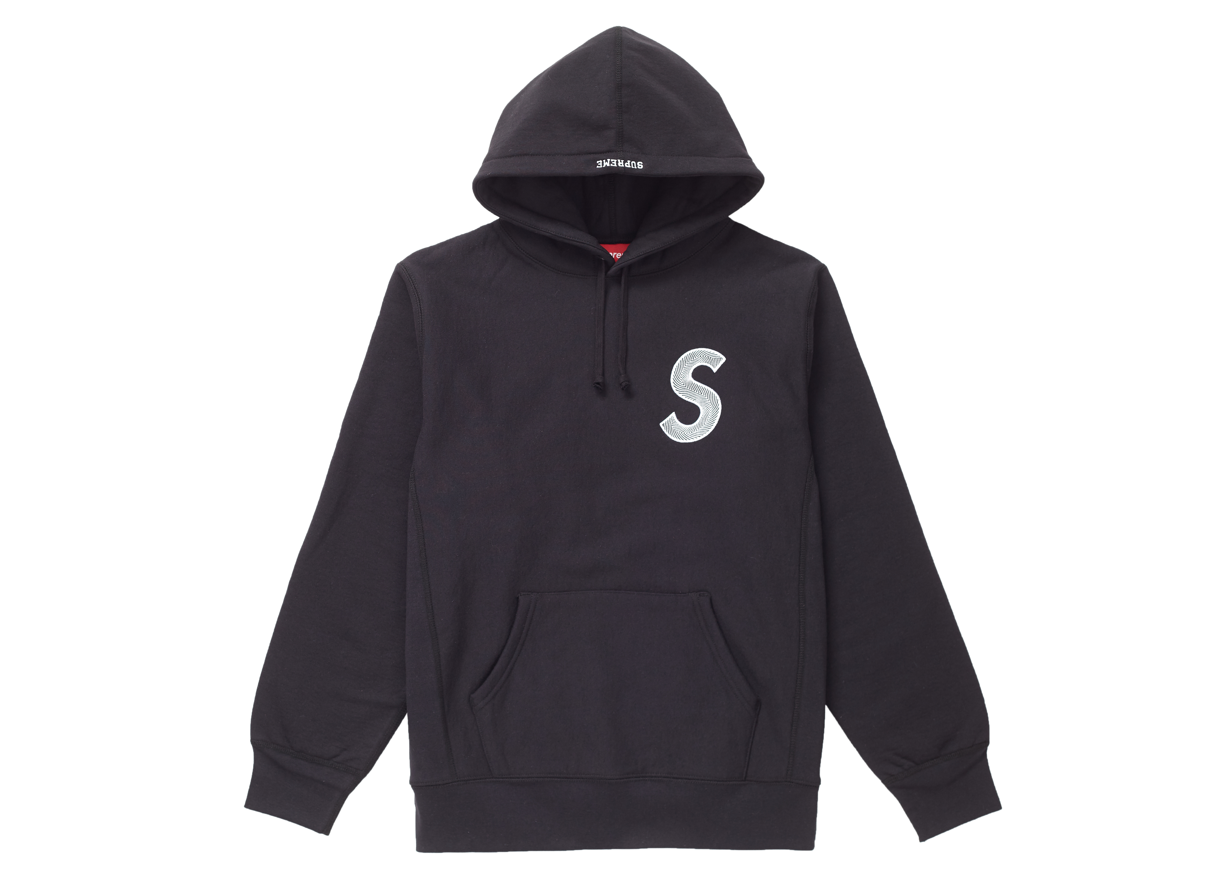Supreme S Logo Hooded Sweatshirt (FW18) Black Men's - FW18 - US