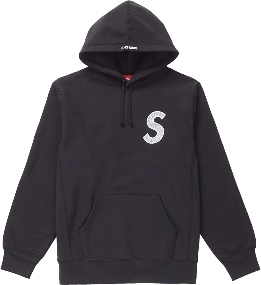 Supreme crest hoodie black sz L