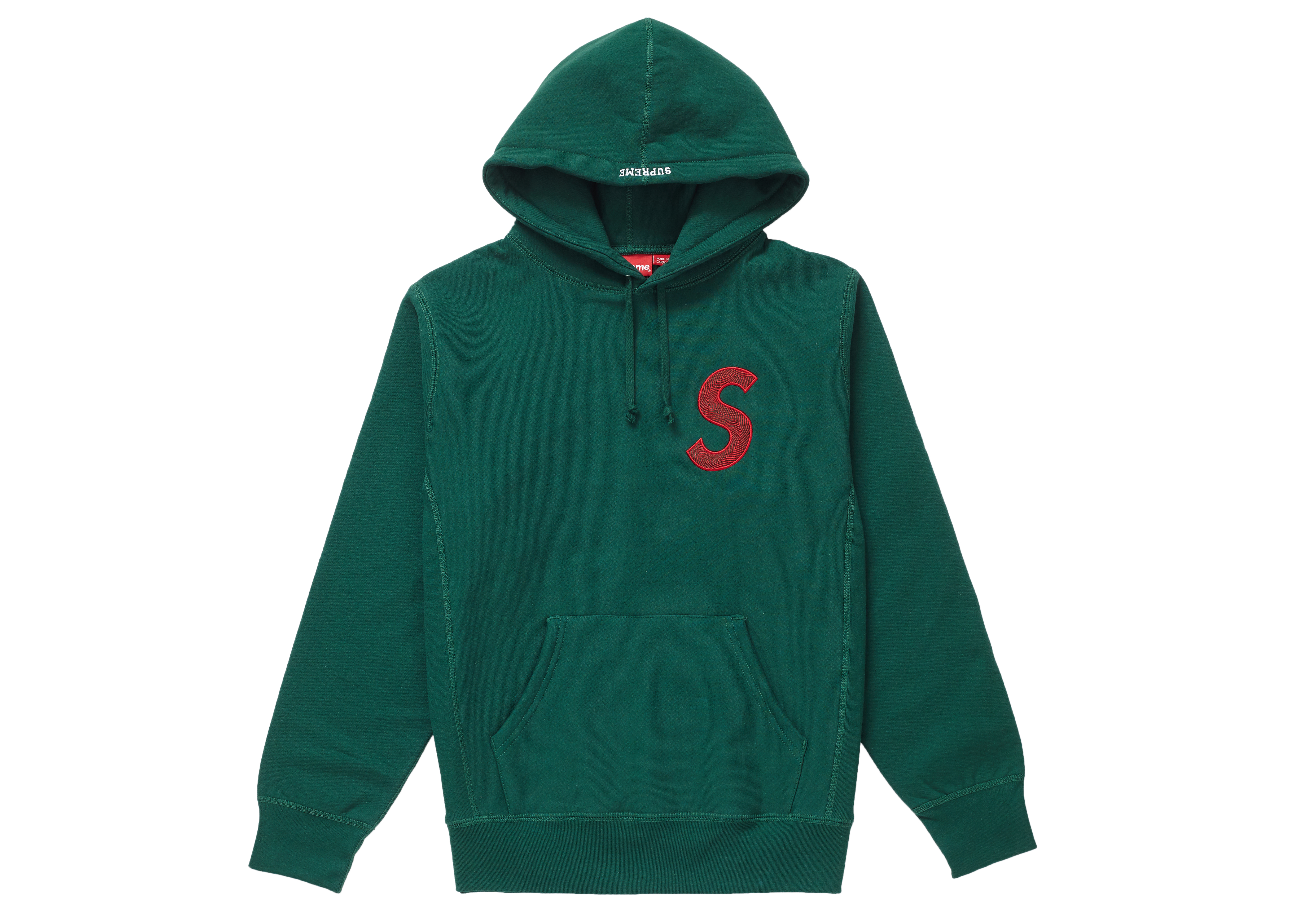 Supreme S Logo Hooded Sweatshirt (FW18) Dark Green