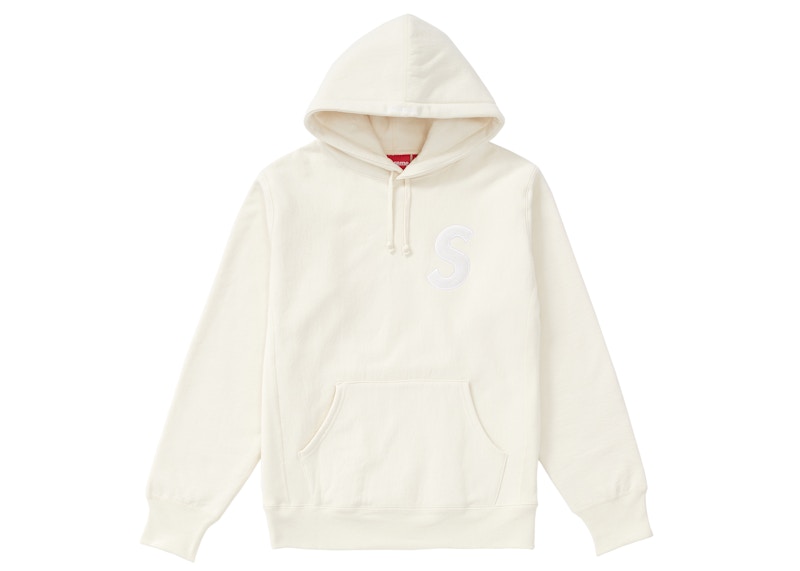 Supreme S Logo Hooded Sweatshirt (FW18) Natural Men's - FW18 