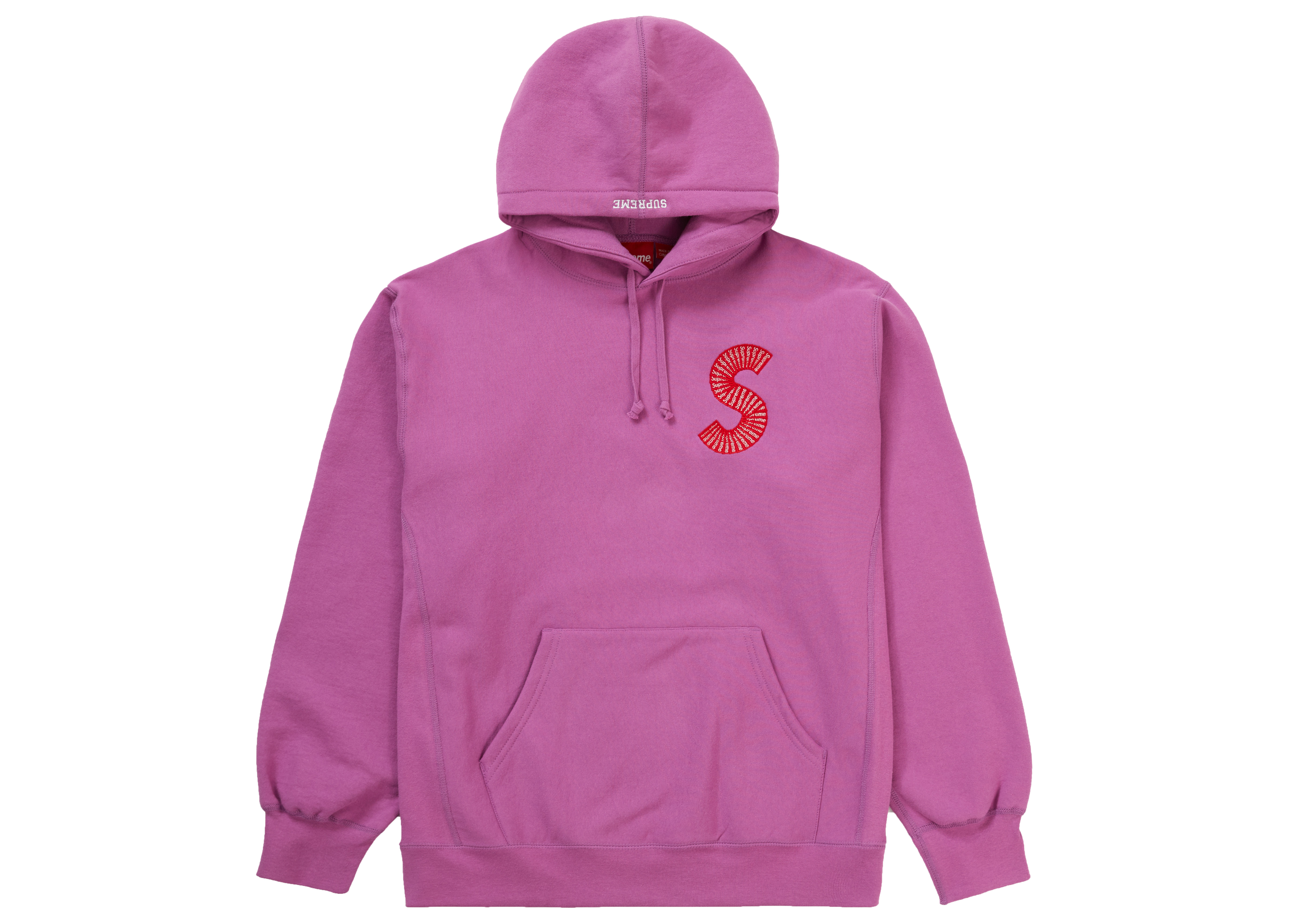 Supreme S Logo Hooded Sweatshirt (FW20) Bright Purple Men's - FW20