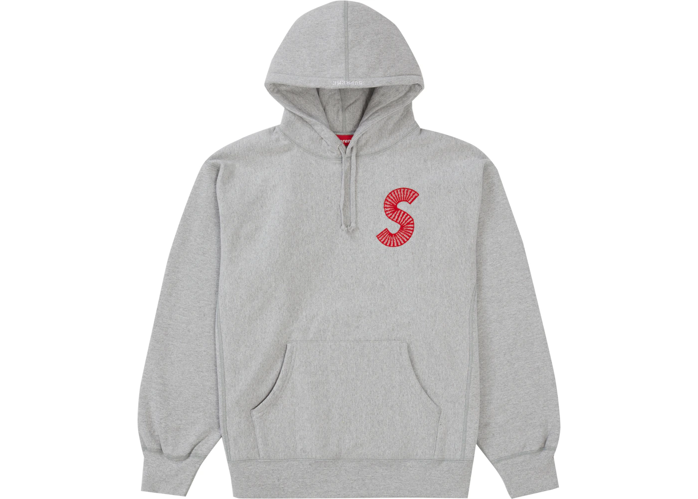 Supreme S Logo Hooded Sweatshirt (FW20) Heather Grey Men's FW20 US