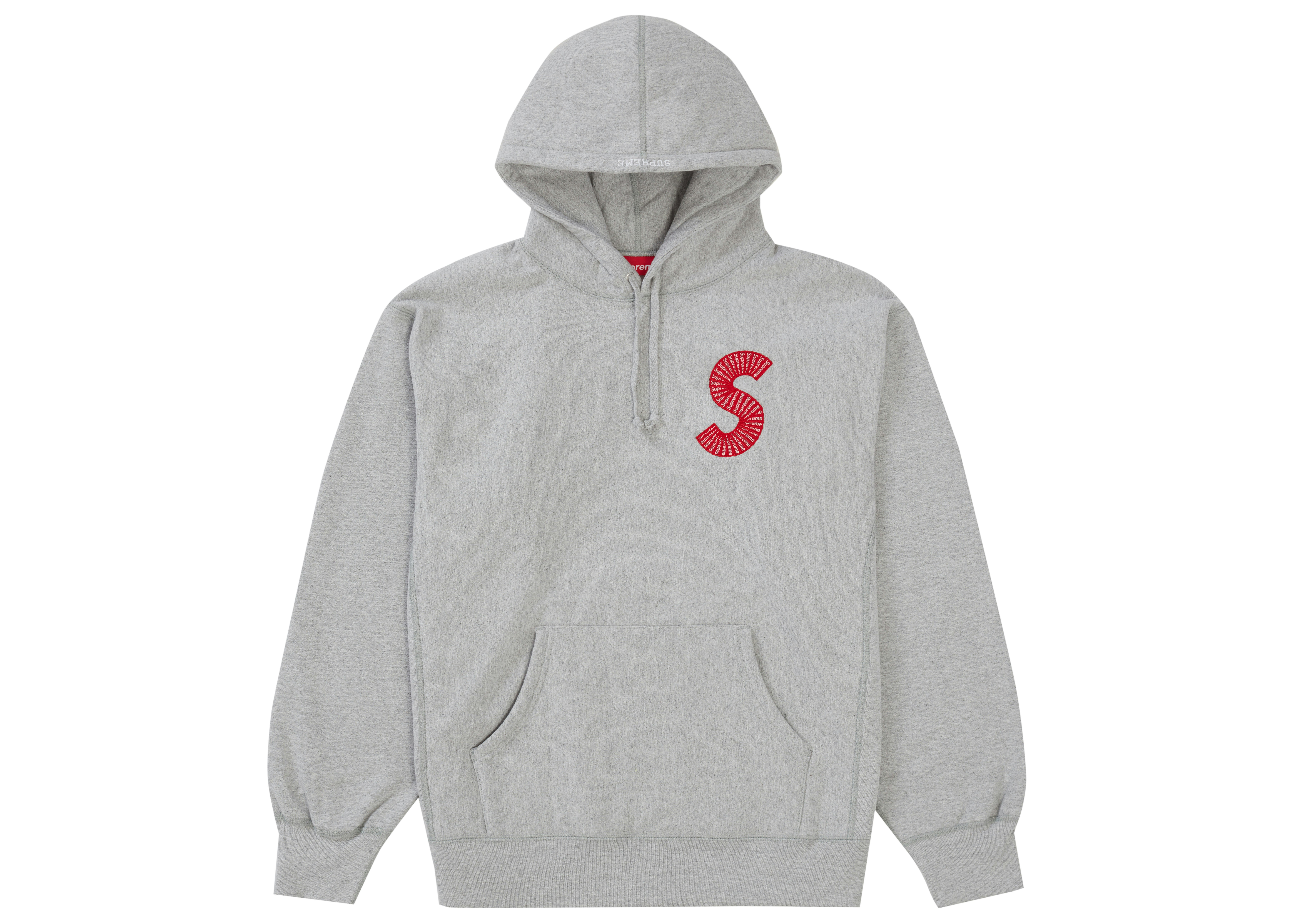 Supreme S Logo Hooded Sweatshirt (FW20) Heather Grey - FW20