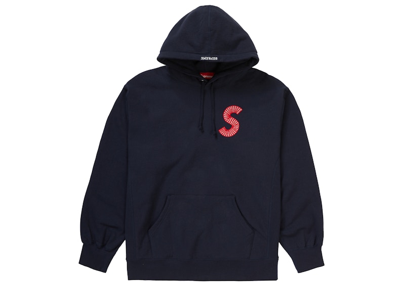 Supreme S Logo Hooded Sweatshirt (FW20) Navy Men's - FW20 - US