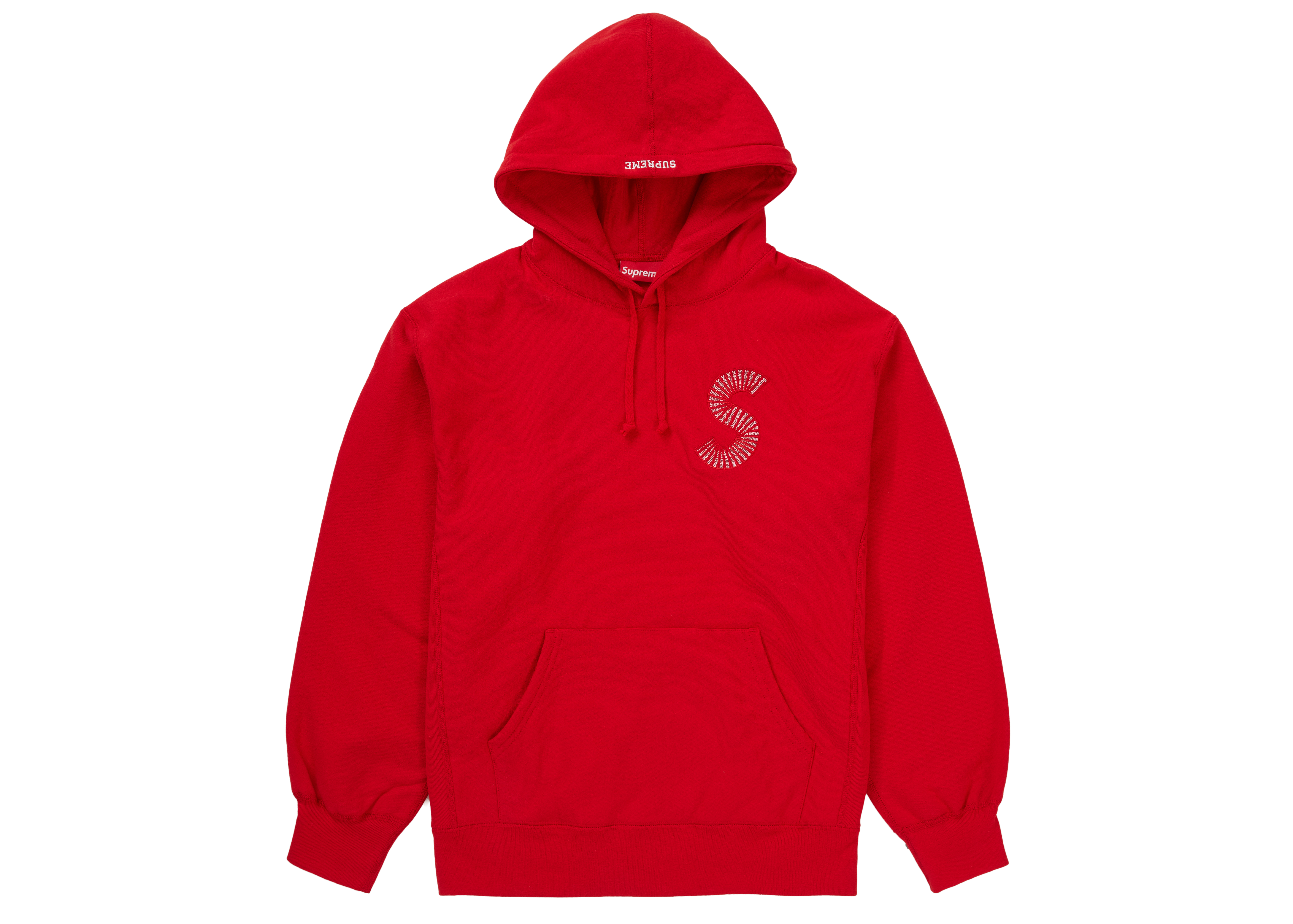 Supreme S Logo Hooded Sweatshirt (FW20) Red Men's - FW20 - US