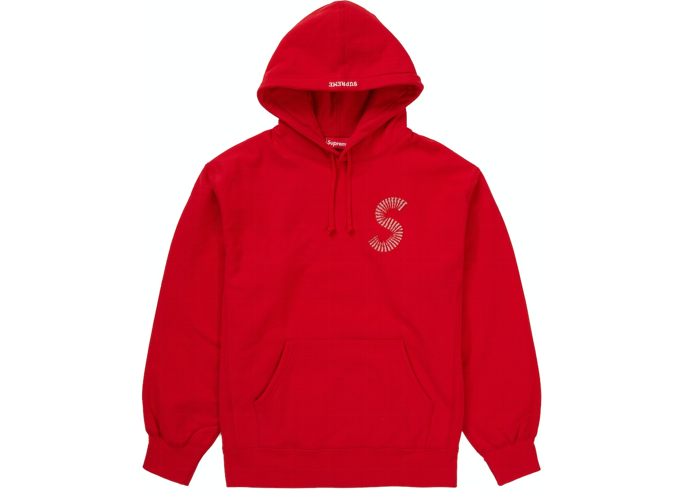 Supreme S Logo Hooded Sweatshirt (FW20) Red - FW20