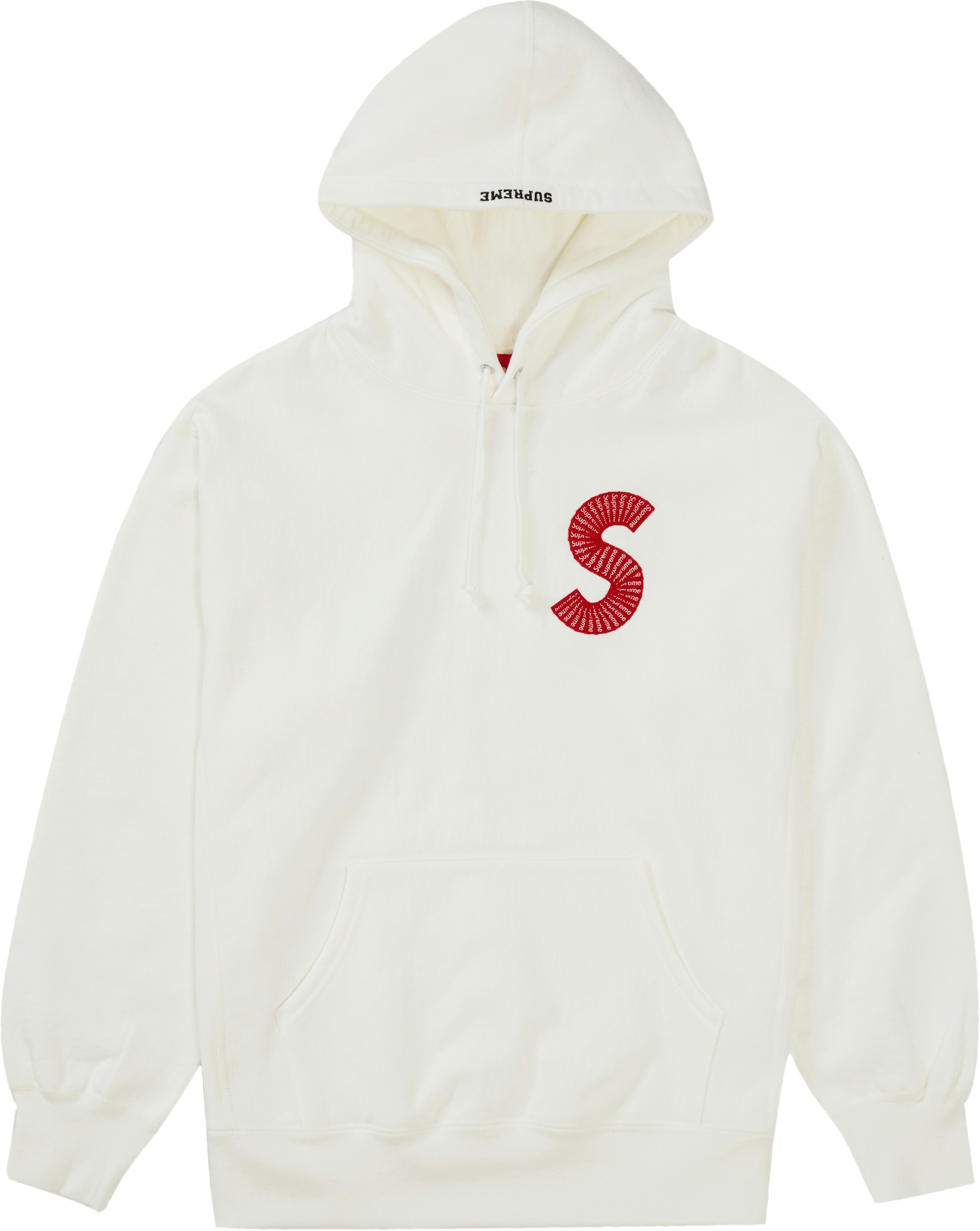 Supreme S Logo Hooded Sweatshirt (FW20) White - FW20