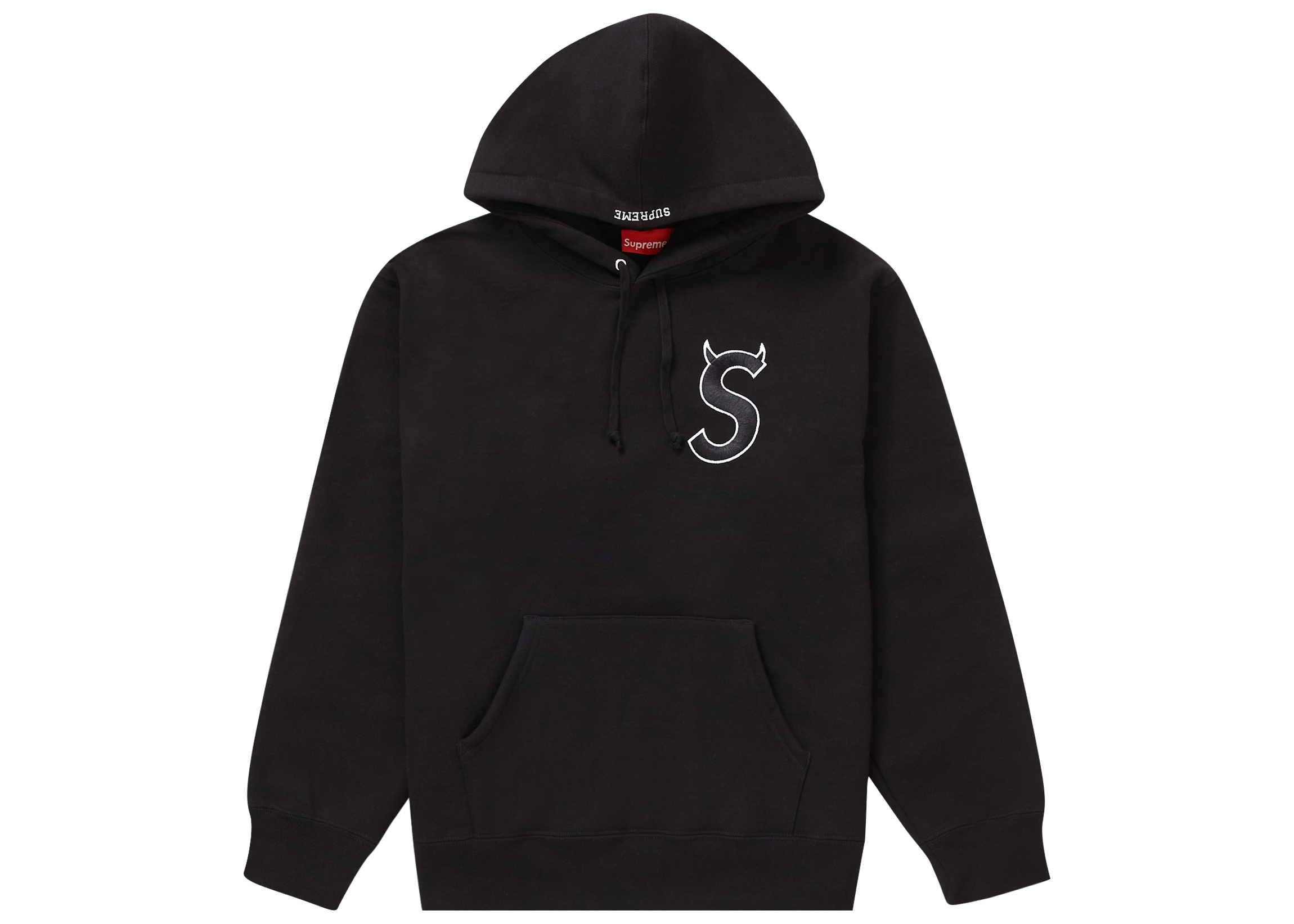 Supreme S Logo Hooded Sweatshirt (FW22) Black Men's - FW22 - US