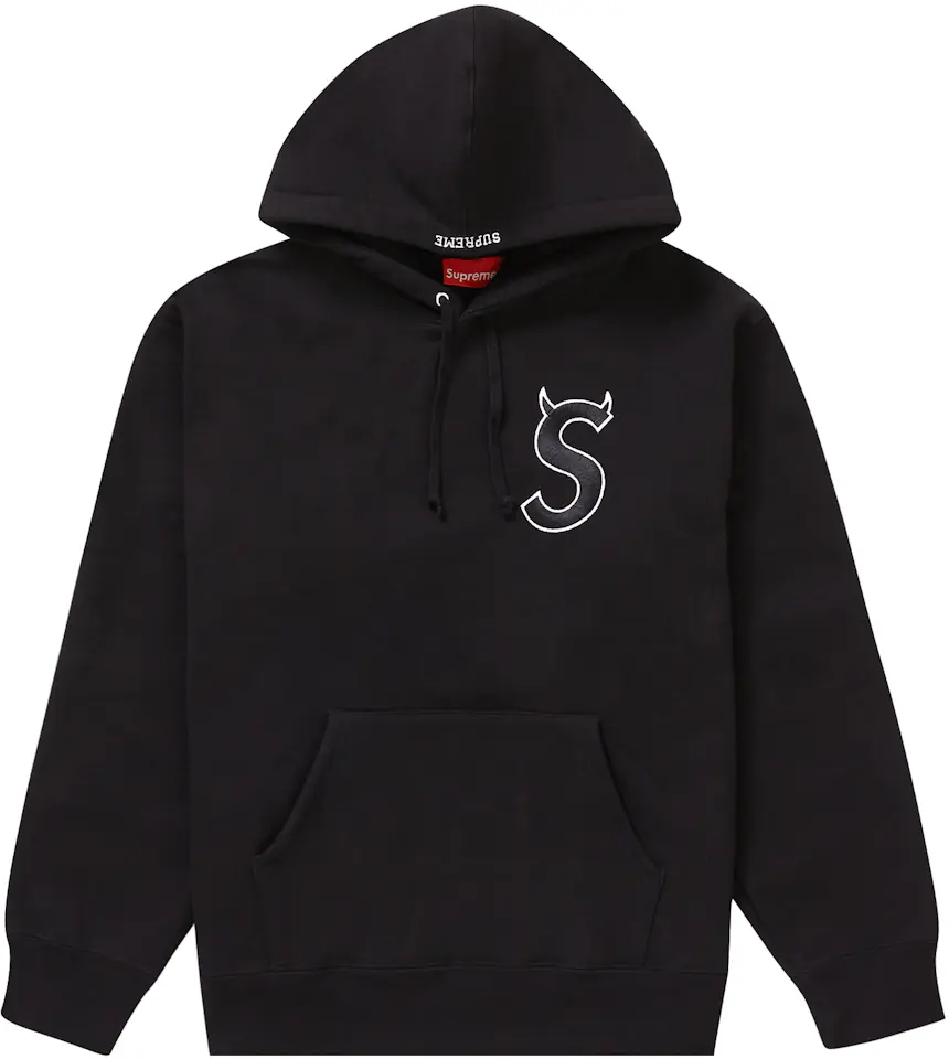 Supreme S Logo Hooded Sweatshirt (FW22) Black Men's - FW22 - US