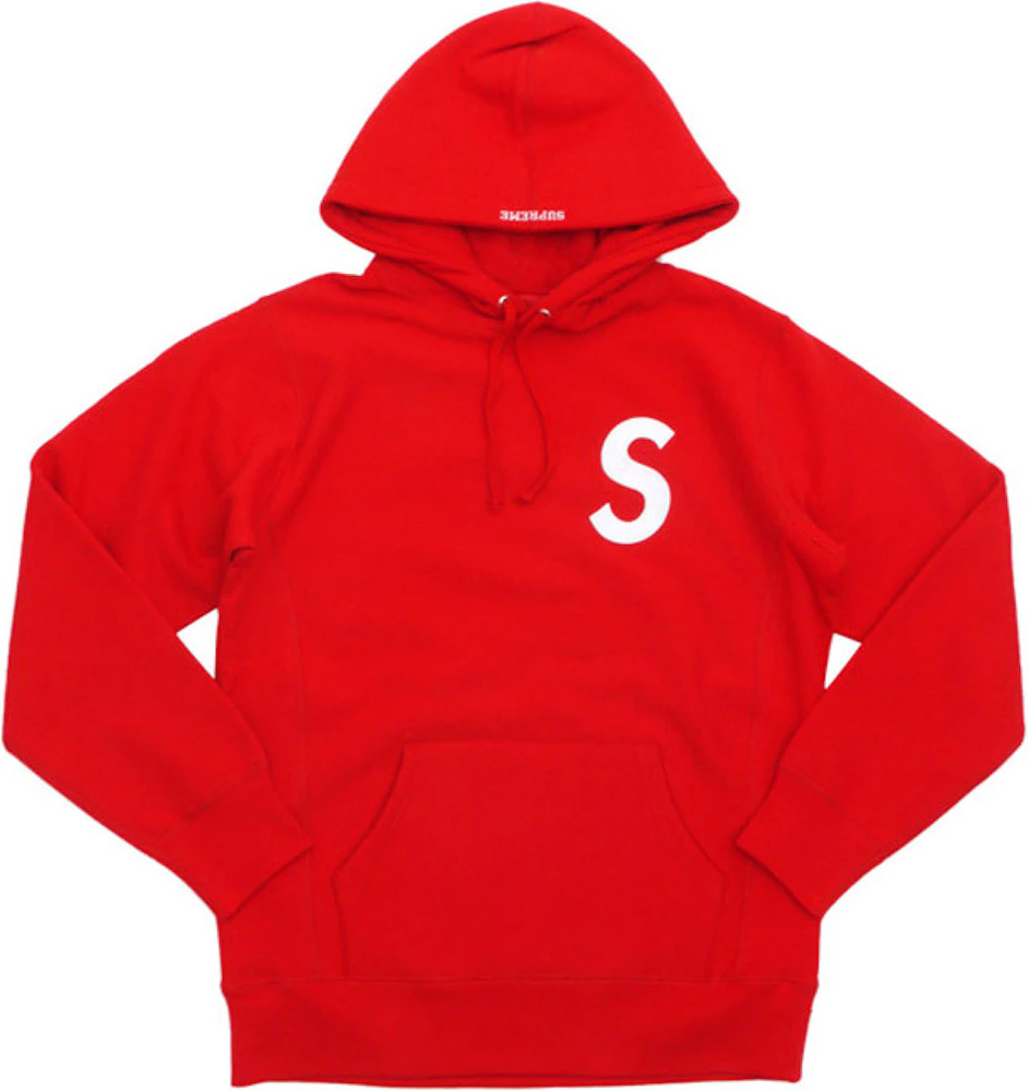 SUPREME Swarovski S Logo Hoodie RED