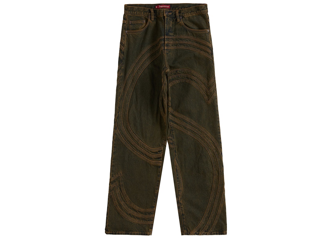 Pre-owned Supreme S Logo Loose Fit Jean Dirty Green