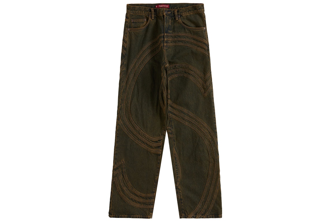 Pre-owned Supreme S Logo Loose Fit Jean Dirty Green