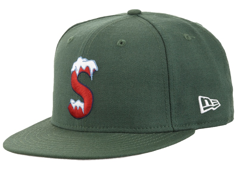 Supreme S Logo New Era Bright Olive