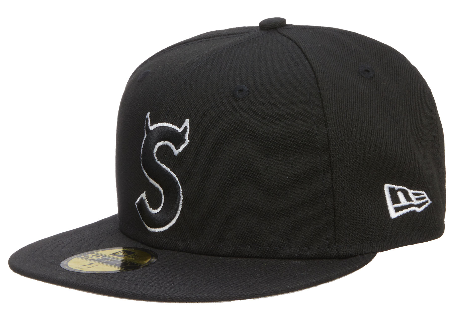supreme S Logo New Era® 7 1/2 black ブラックキャップ