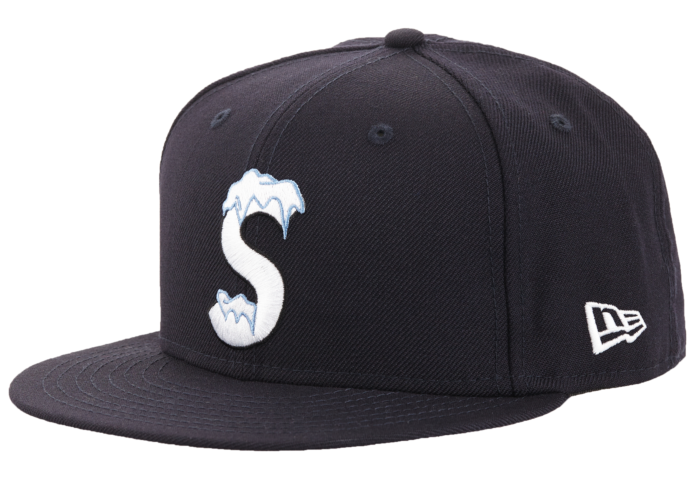 Supreme Gold Cross S Logo New Era Fitted Hat Light Navy - SS24 - US
