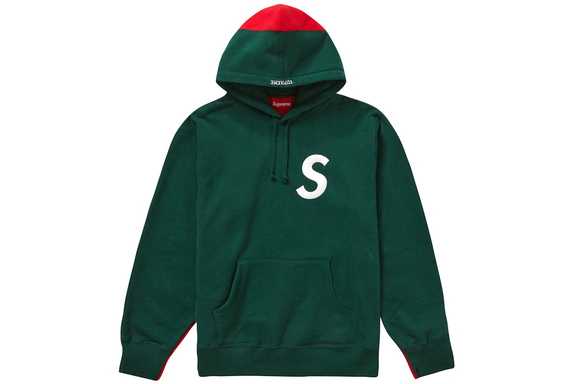Pre-owned Supreme S Logo Split Hooded Sweatshirt Dark Green