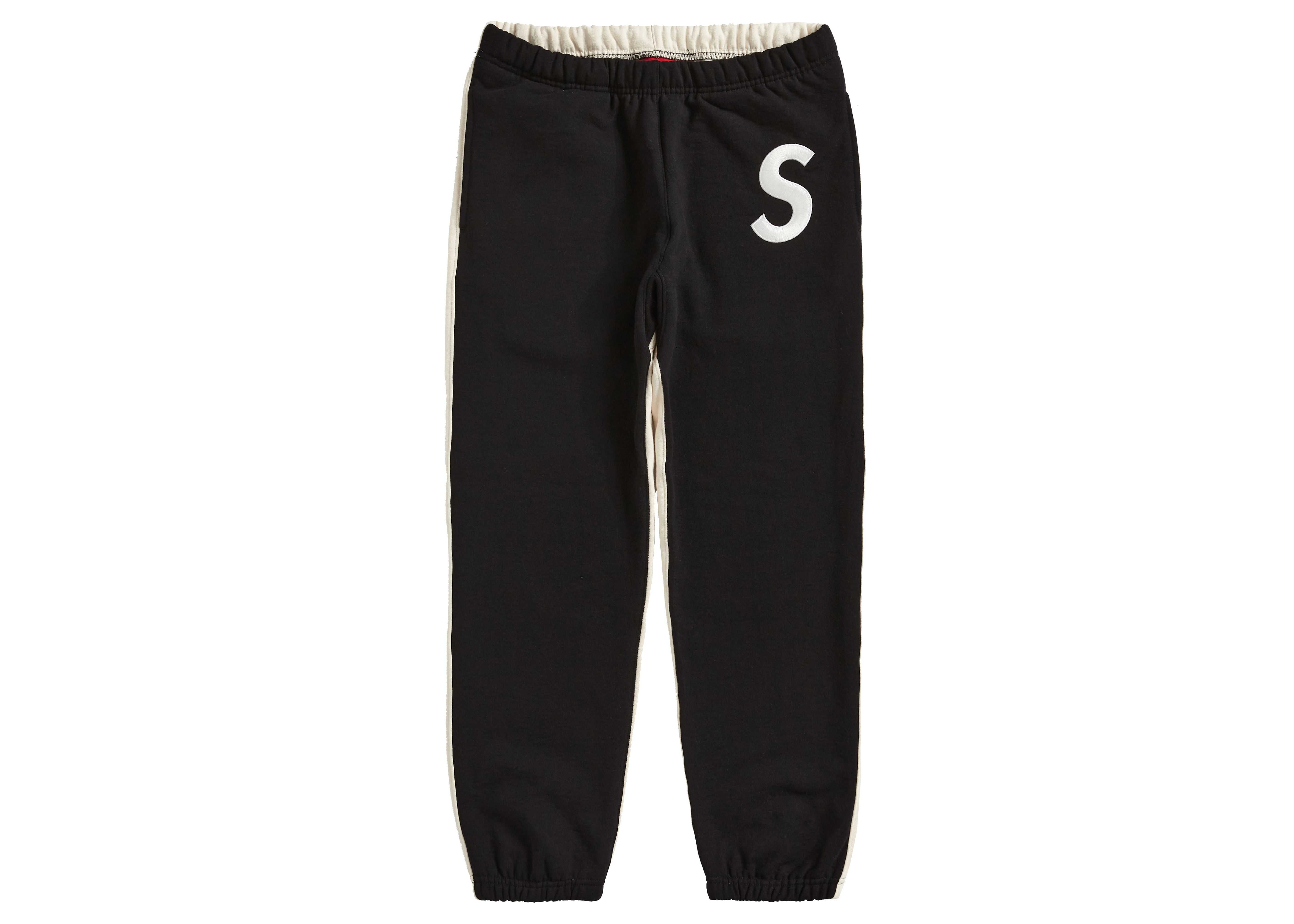 Supreme S Logo Split Sweatpant Black メンズ   FW   JP