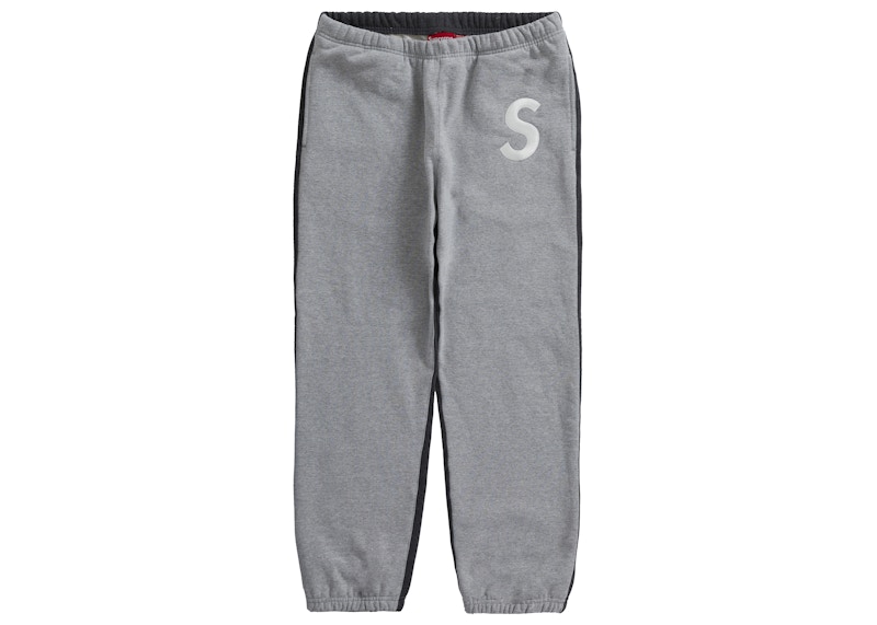 Supreme S Logo Split Sweatpant Heather Grey メンズ - FW21 - JP