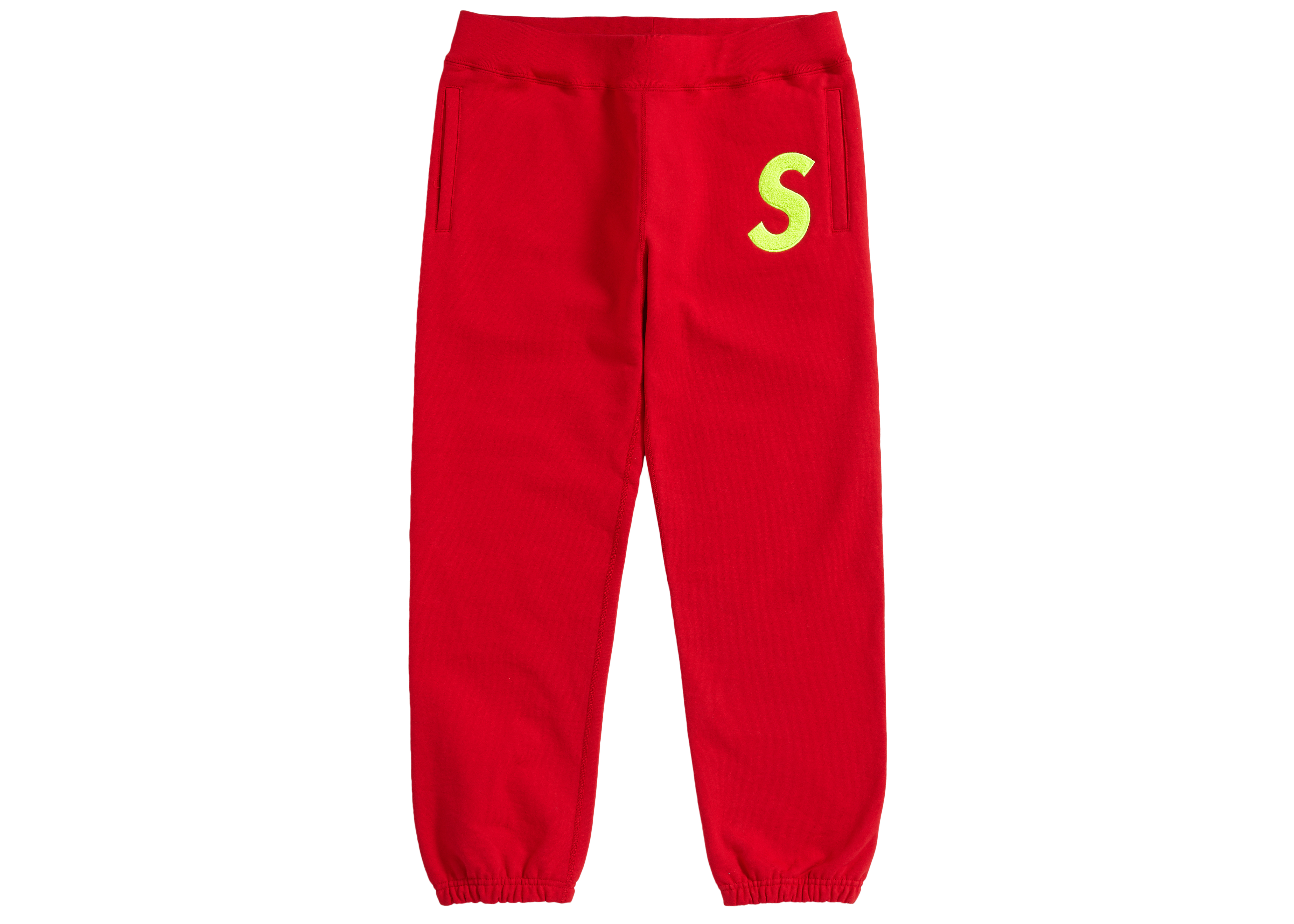 Supreme S Logo Sweatpant (FW19) Red